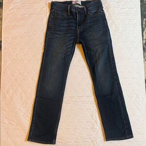 Abercrombie Kids Dark Blue Straight Adjustable Waist Jeans